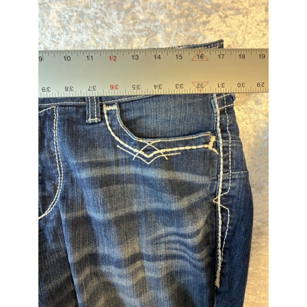 Ariat REAL Womens Jeans 32R 32x32 Marine Mid Rise Bootcut Western Cowgirl - Picture 8 of 11